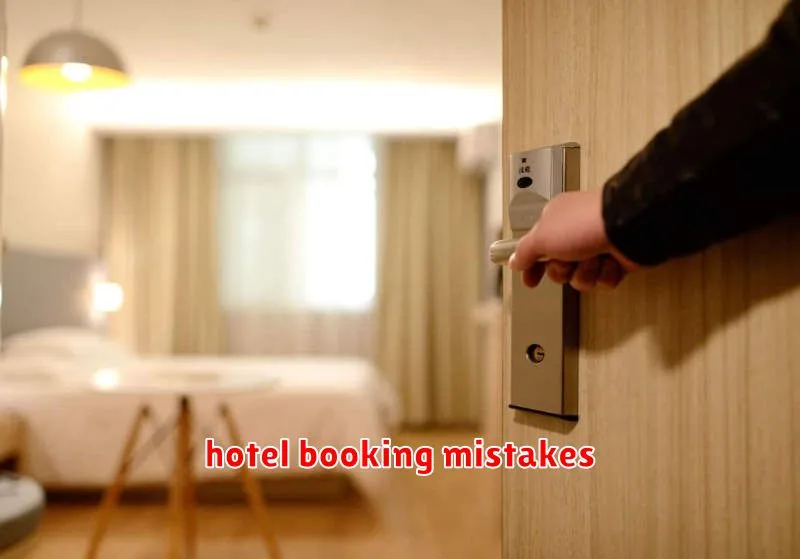 hotel booking mistakes