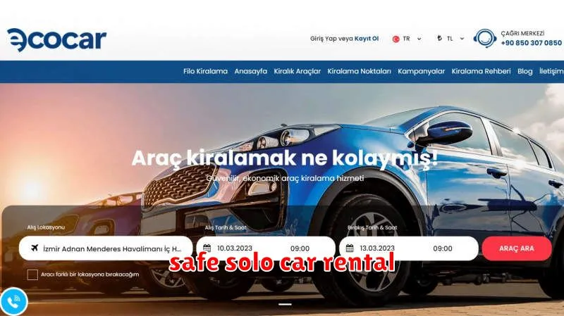 safe solo car rental