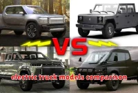 electric truck models comparison