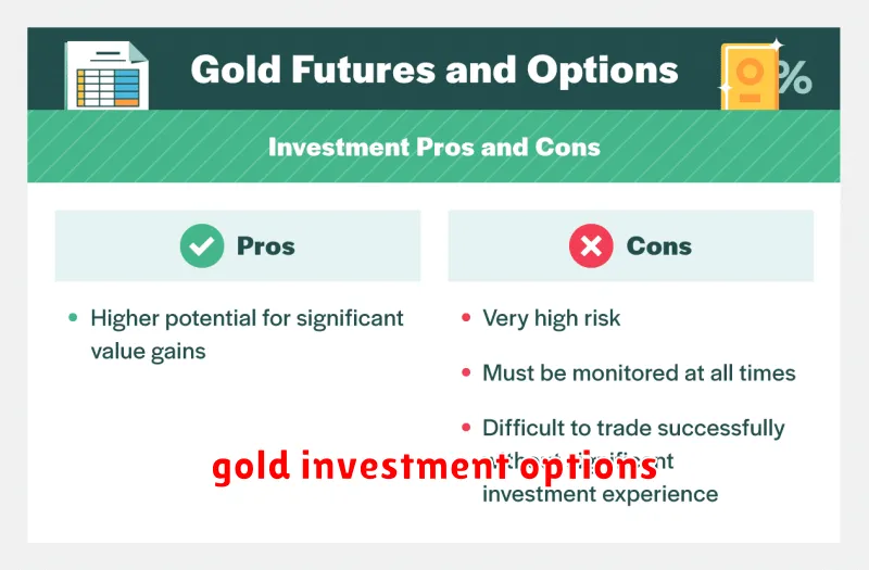 gold investment options