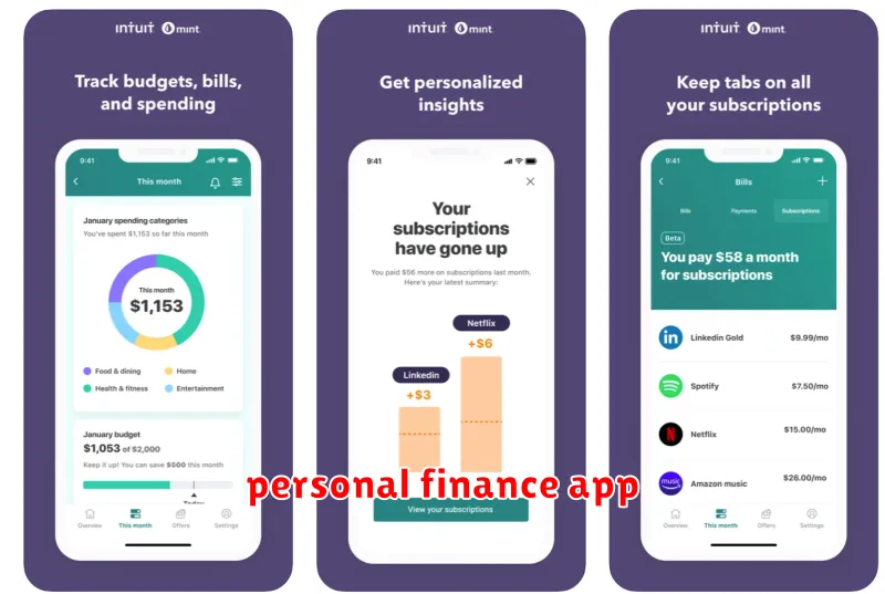 personal finance app