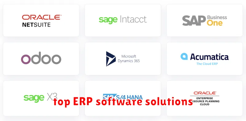 top ERP software solutions